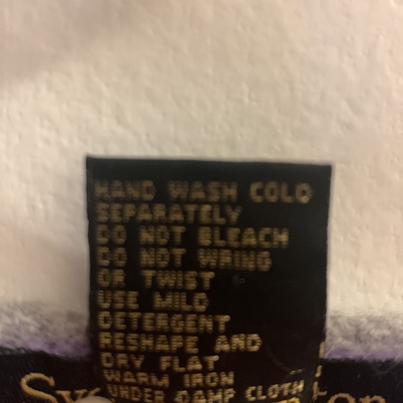 Sydney Easton Purple Lambswool & Angora Cardigan Sweater Pockets Size Small NWT - Picture 11 of 11